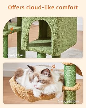 置物 maocat Amazon.com : Taoqimiao Cat Tree, 39.4-Inch Cat Tower for